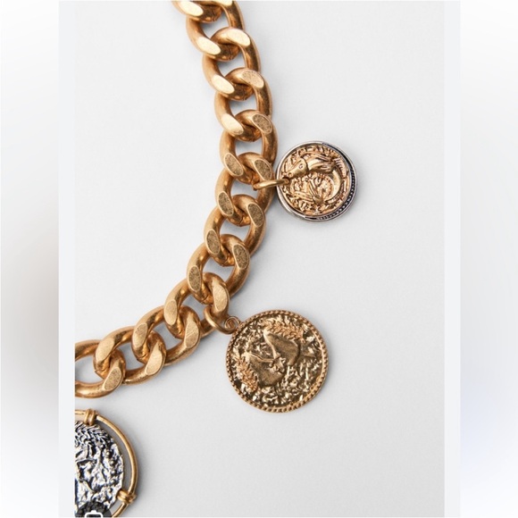 Zara NWT coin necklace 4548/250 - Picture 3 of 5